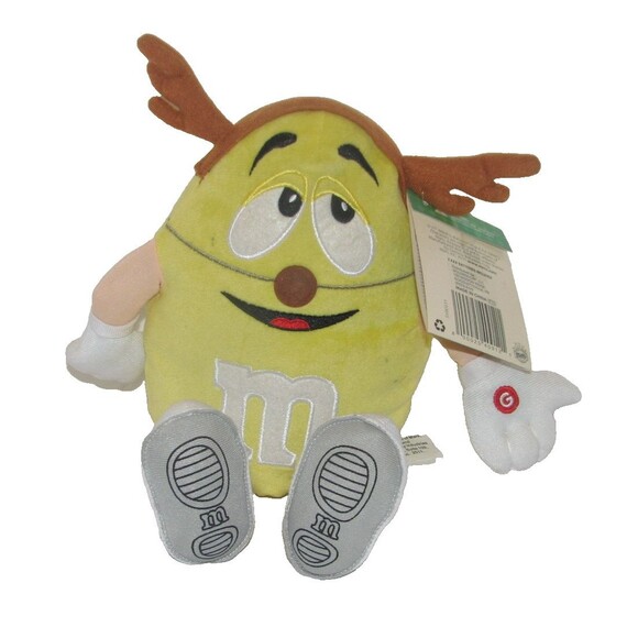 M & M's Animated Shakers Yellow Plush M & M Christmas "Up on the Housetop" - Picture 1 of 2